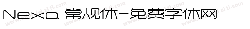 Nexa 常规体字体转换